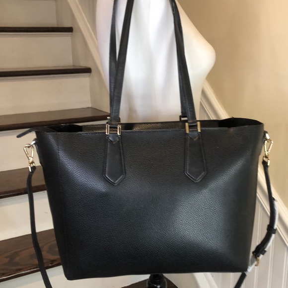 MICHAEL KORS Tumbled Black Leather Crossbody Satchel - Picture 17 of 17